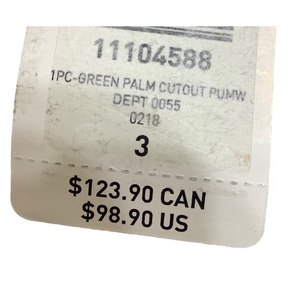 Torrid Vixen 1pc Swimsuit Women Size 22/24 Green Palm Black Mesh Insets NWT - Picture 6 of 7